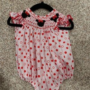Minnie Mouse smocked outfit